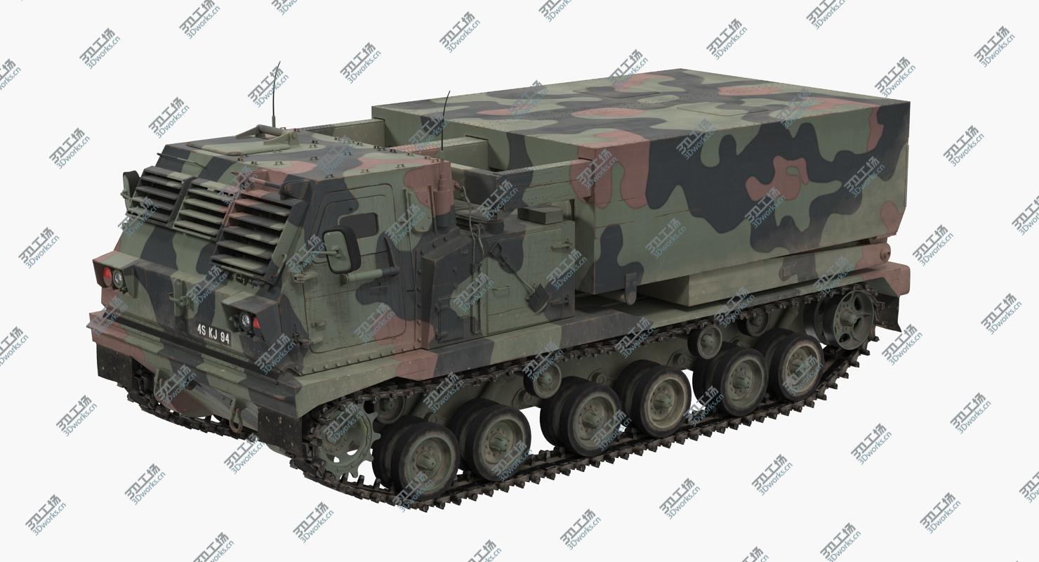 images/goods_img/2021040232/US Multiple Rocket Launcher M270 MLRS Camo Rigged 3D model/3.jpg